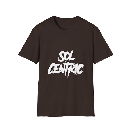 Sol Centric Graphic T‑Shirt — Urban Brushstroke Logo Tee
