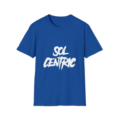 Sol Centric Graphic T‑Shirt — Urban Brushstroke Logo Tee