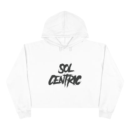 Crop Hoodie — "Sol Centric" Graffiti Crop Hoodie