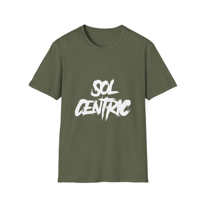 Sol Centric Graphic T‑Shirt — Urban Brushstroke Logo Tee