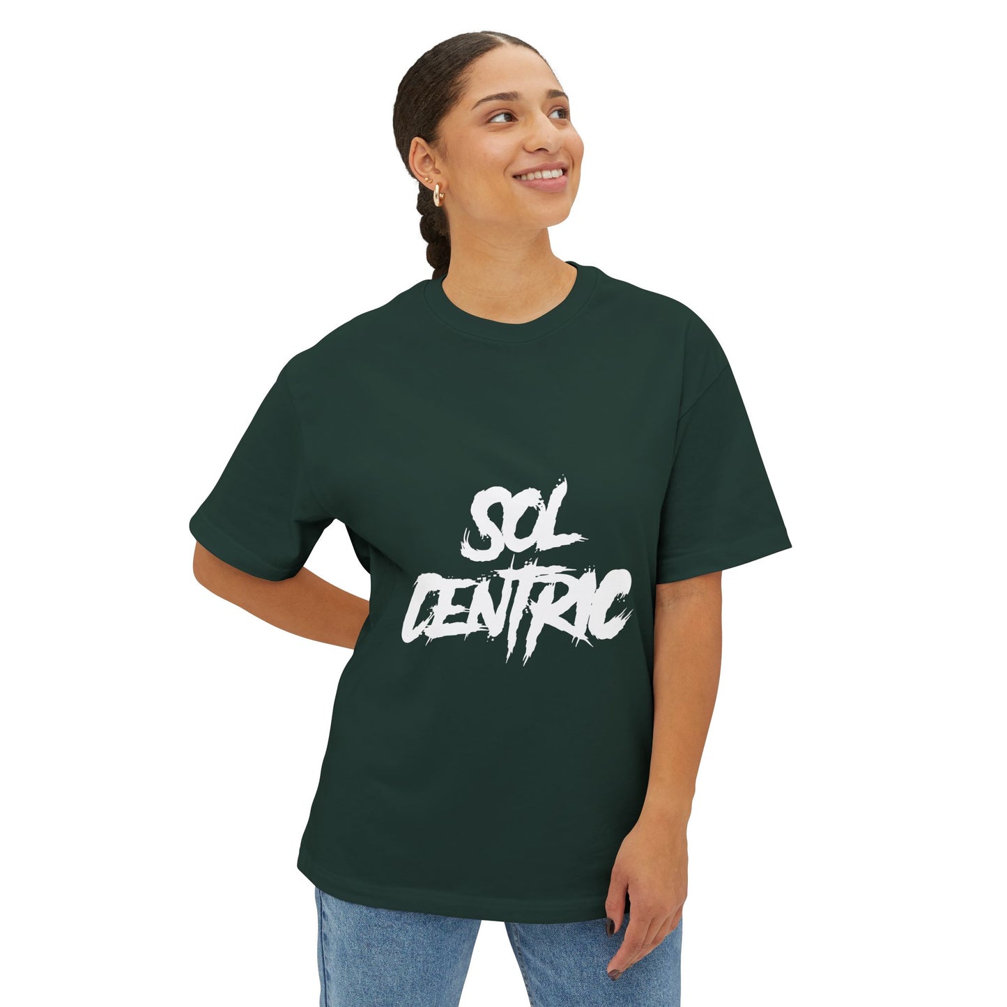 Sol Centric Graphic Tee — Oversized Boxy Unisex T‑Shirt