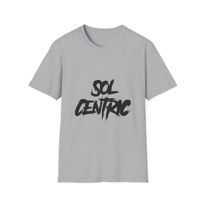 Sol Centric Graphic T-Shirt — Bold Brushstroke Logo Tee
