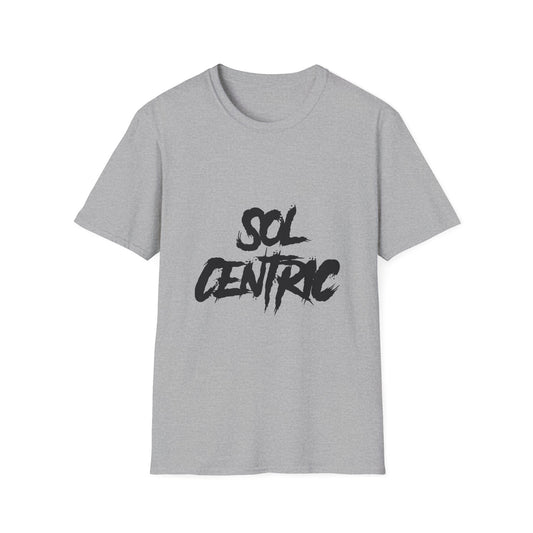 Sol Centric Graphic T-Shirt — Bold Brushstroke Logo Tee