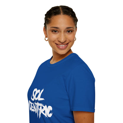 Sol Centric Graphic T‑Shirt — Urban Brushstroke Logo Tee