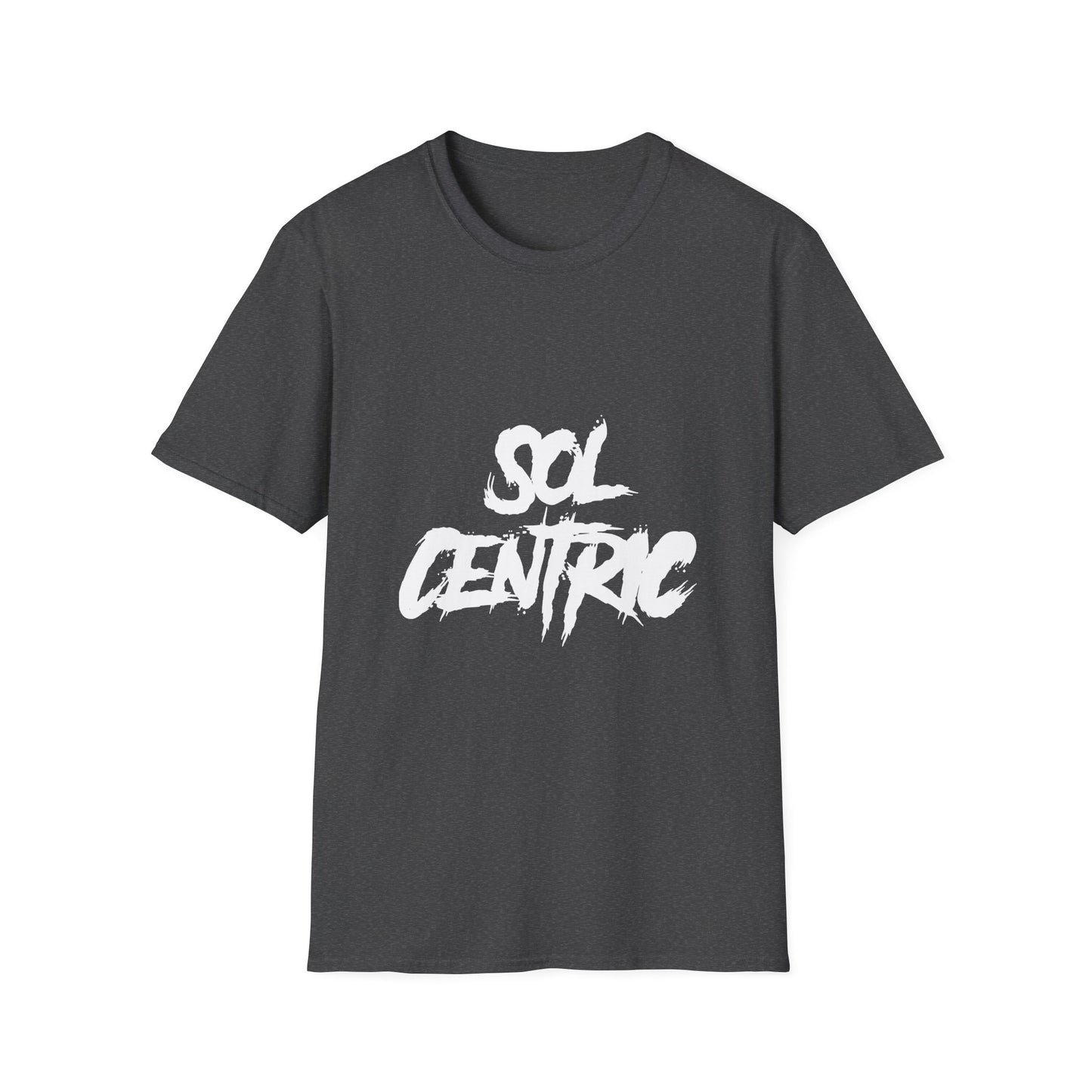 Sol Centric Graphic T‑Shirt — Urban Brushstroke Logo Tee
