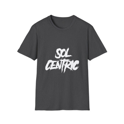 Sol Centric Graphic T‑Shirt — Urban Brushstroke Logo Tee