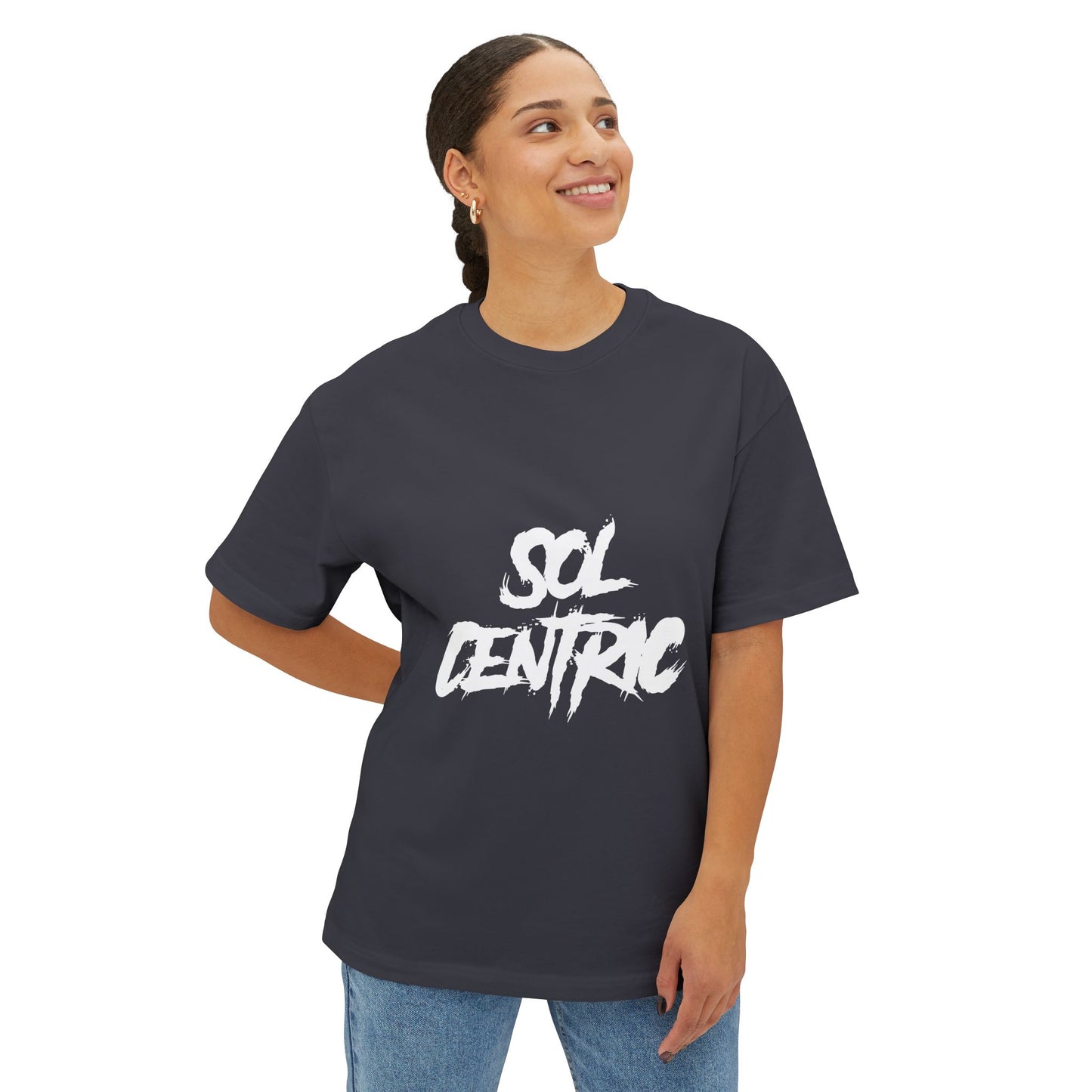 Sol Centric Graphic Tee — Oversized Boxy Unisex T‑Shirt