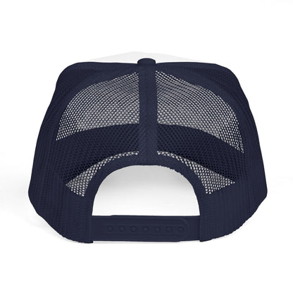 Sol Centric Trucker Hat — Bold Brush Script Mesh Cap