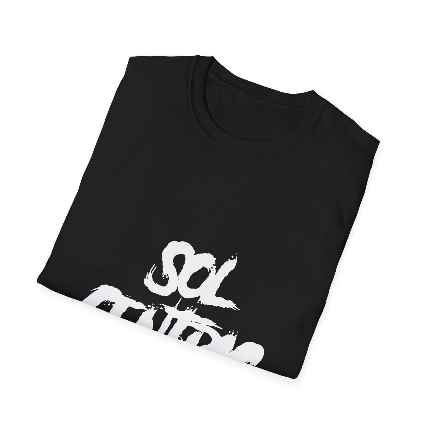 Sol Centric Graphic T‑Shirt — Urban Brushstroke Logo Tee