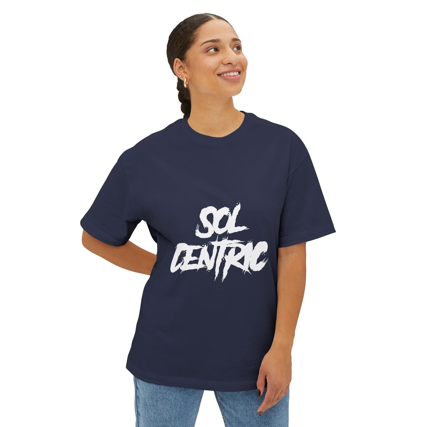 Sol Centric Graphic Tee — Oversized Boxy Unisex T‑Shirt