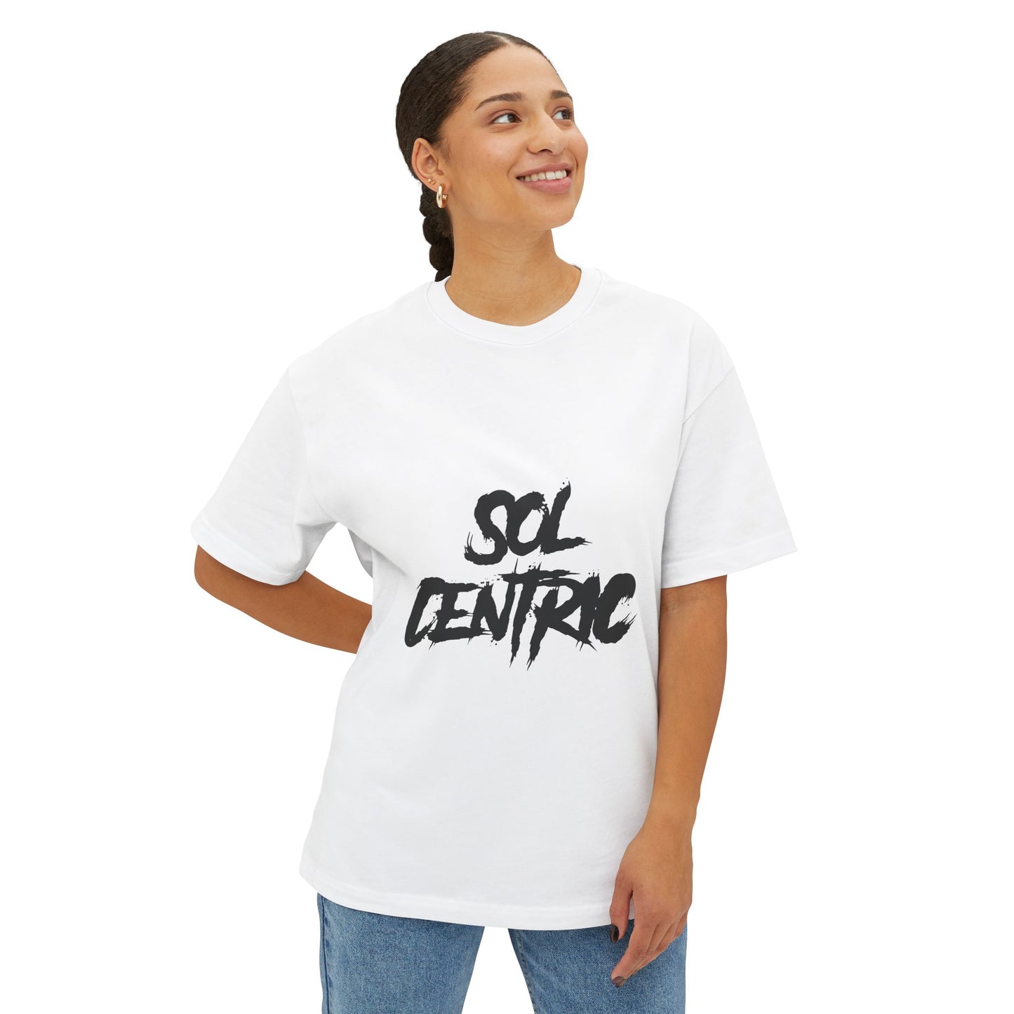 Sol Centric Graphic Tee — Oversized Boxy Unisex T‑Shirt