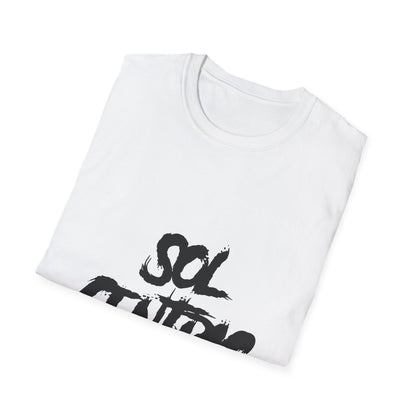 Sol Centric Graphic T-Shirt — Bold Brushstroke Logo Tee
