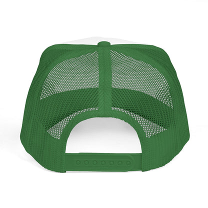 Sol Centric Trucker Hat — Bold Brush Script Mesh Cap