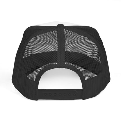 Sol Centric Trucker Hat — Bold Brush Script Mesh Cap