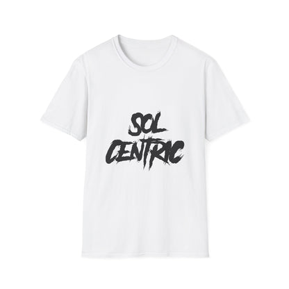 Sol Centric Graphic T-Shirt — Bold Brushstroke Logo Tee