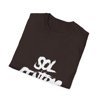 Sol Centric Graphic T‑Shirt — Urban Brushstroke Logo Tee