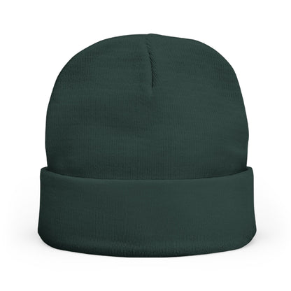 SOL CENTRIC Embroidered Knit Beanie — Cozy Winter Hat with Script Logo