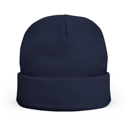 SOL CENTRIC Embroidered Knit Beanie — Cozy Winter Hat with Script Logo