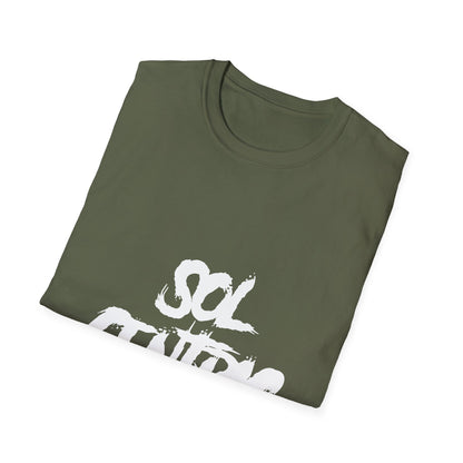 Sol Centric Graphic T‑Shirt — Urban Brushstroke Logo Tee