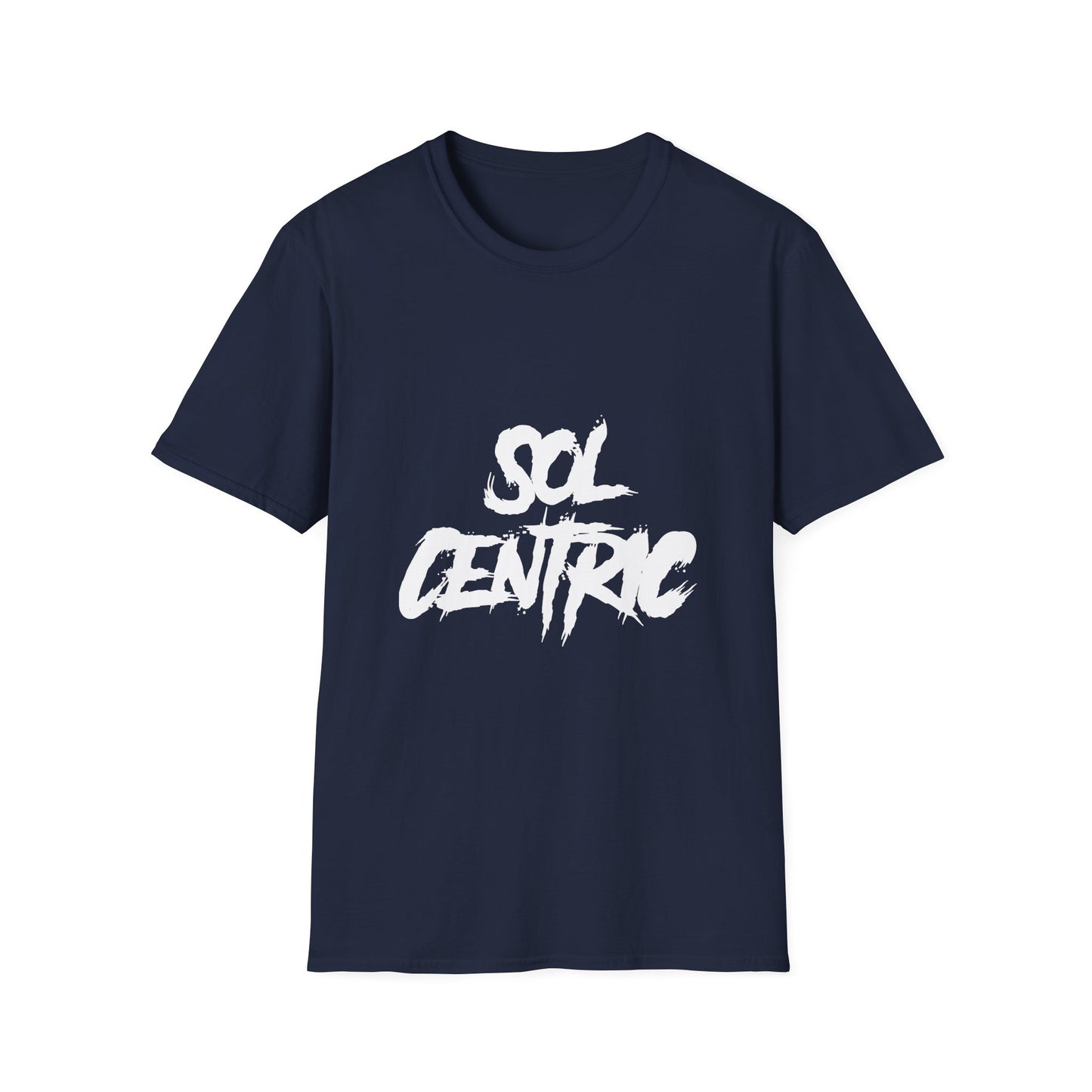 Sol Centric Graphic T‑Shirt — Urban Brushstroke Logo Tee