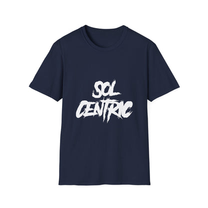 Sol Centric Graphic T‑Shirt — Urban Brushstroke Logo Tee