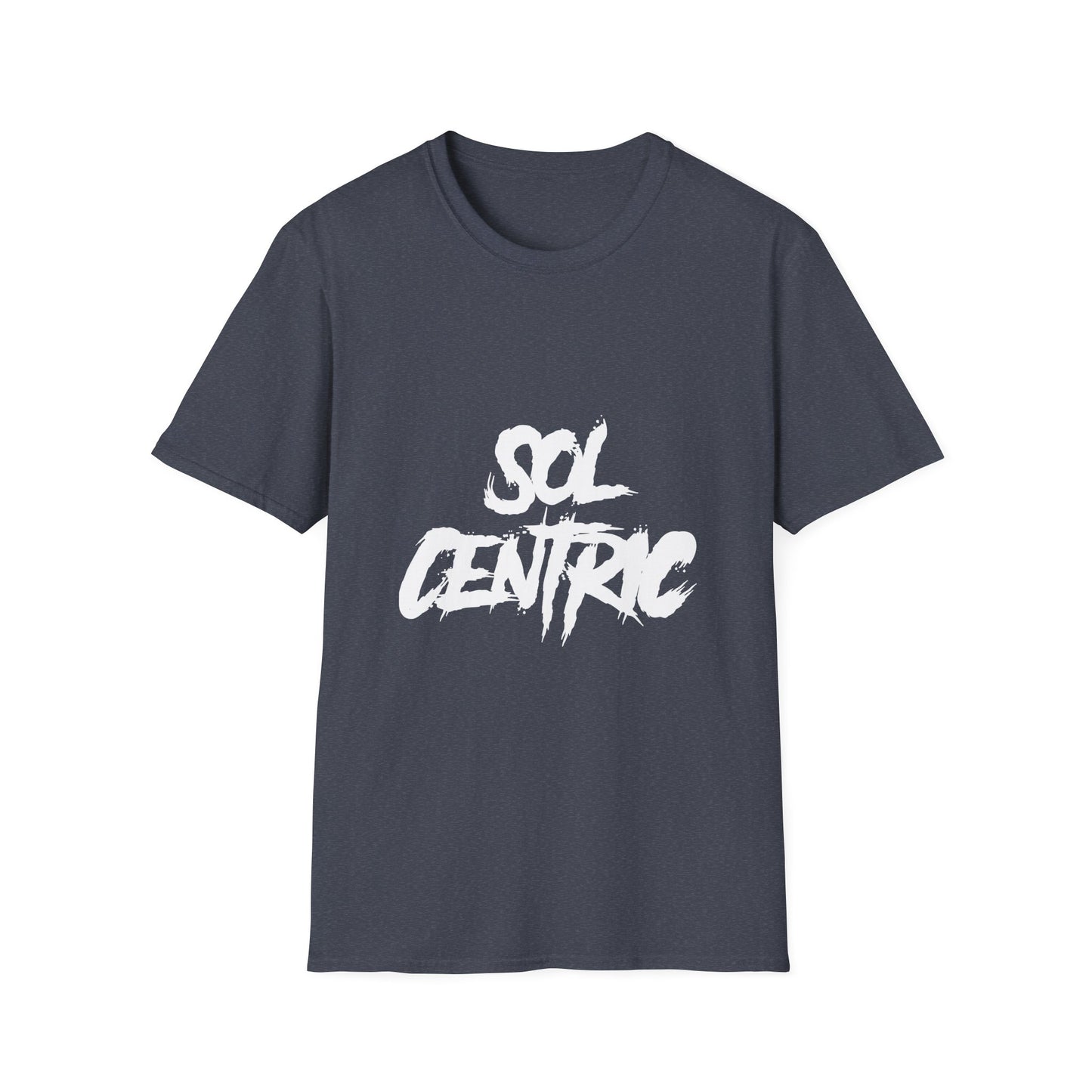 Sol Centric Graphic T‑Shirt — Urban Brushstroke Logo Tee