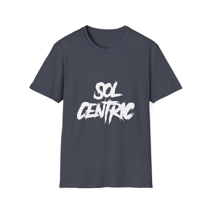 Sol Centric Graphic T‑Shirt — Urban Brushstroke Logo Tee