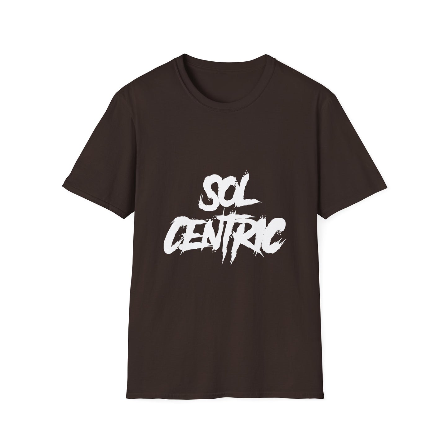 Sol Centric Graphic T‑Shirt — Urban Brushstroke Logo Tee
