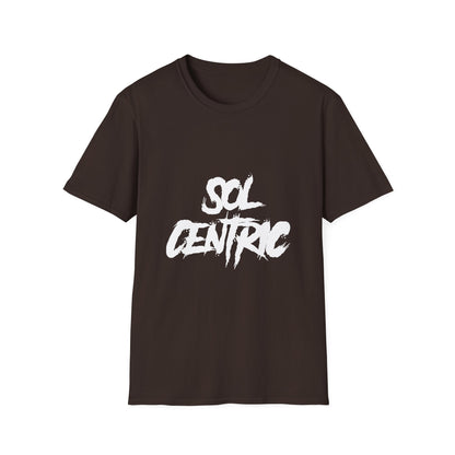 Sol Centric Graphic T‑Shirt — Urban Brushstroke Logo Tee