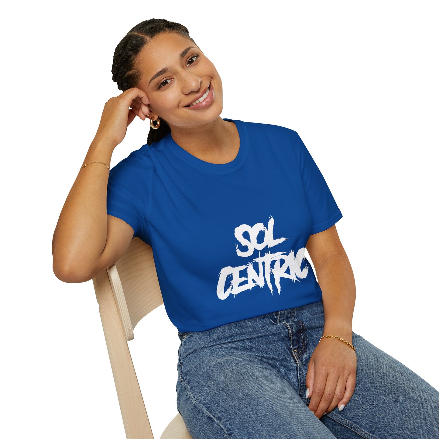 Sol Centric Graphic T‑Shirt — Urban Brushstroke Logo Tee