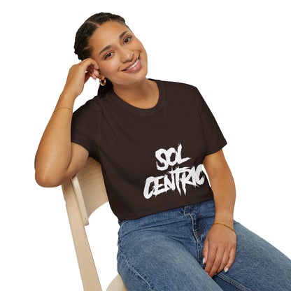 Sol Centric Graphic T‑Shirt — Urban Brushstroke Logo Tee