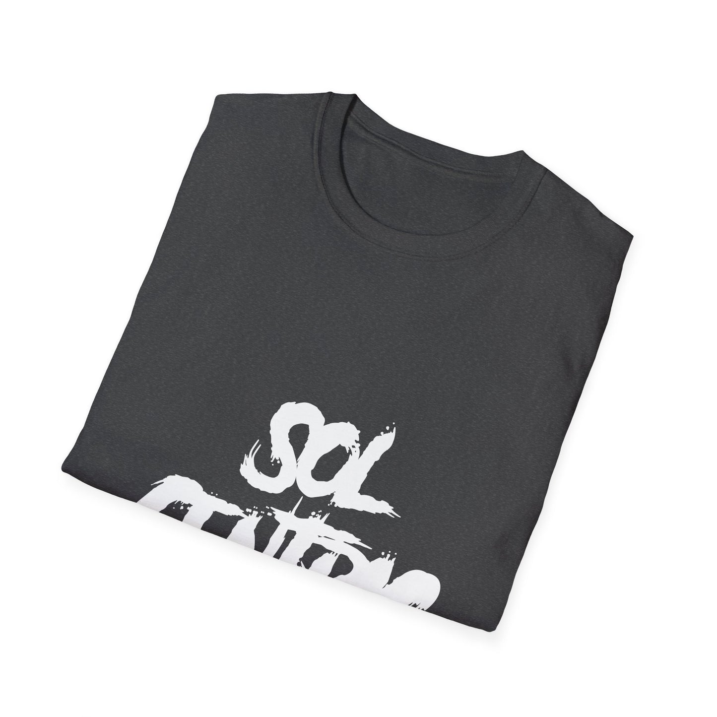 Sol Centric Graphic T‑Shirt — Urban Brushstroke Logo Tee