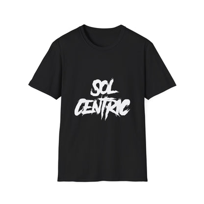 Sol Centric Graphic T‑Shirt — Urban Brushstroke Logo Tee