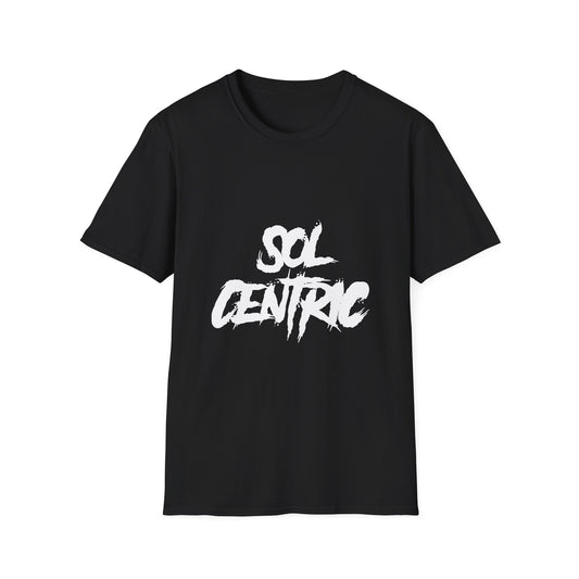 Sol Centric Graphic T‑Shirt — Urban Brushstroke Logo Tee